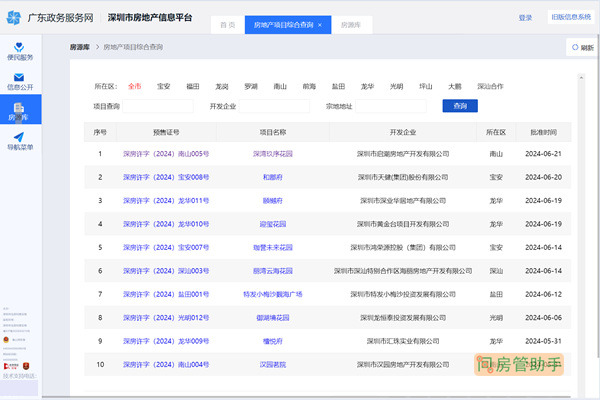 深圳房地产网签备案查询系统