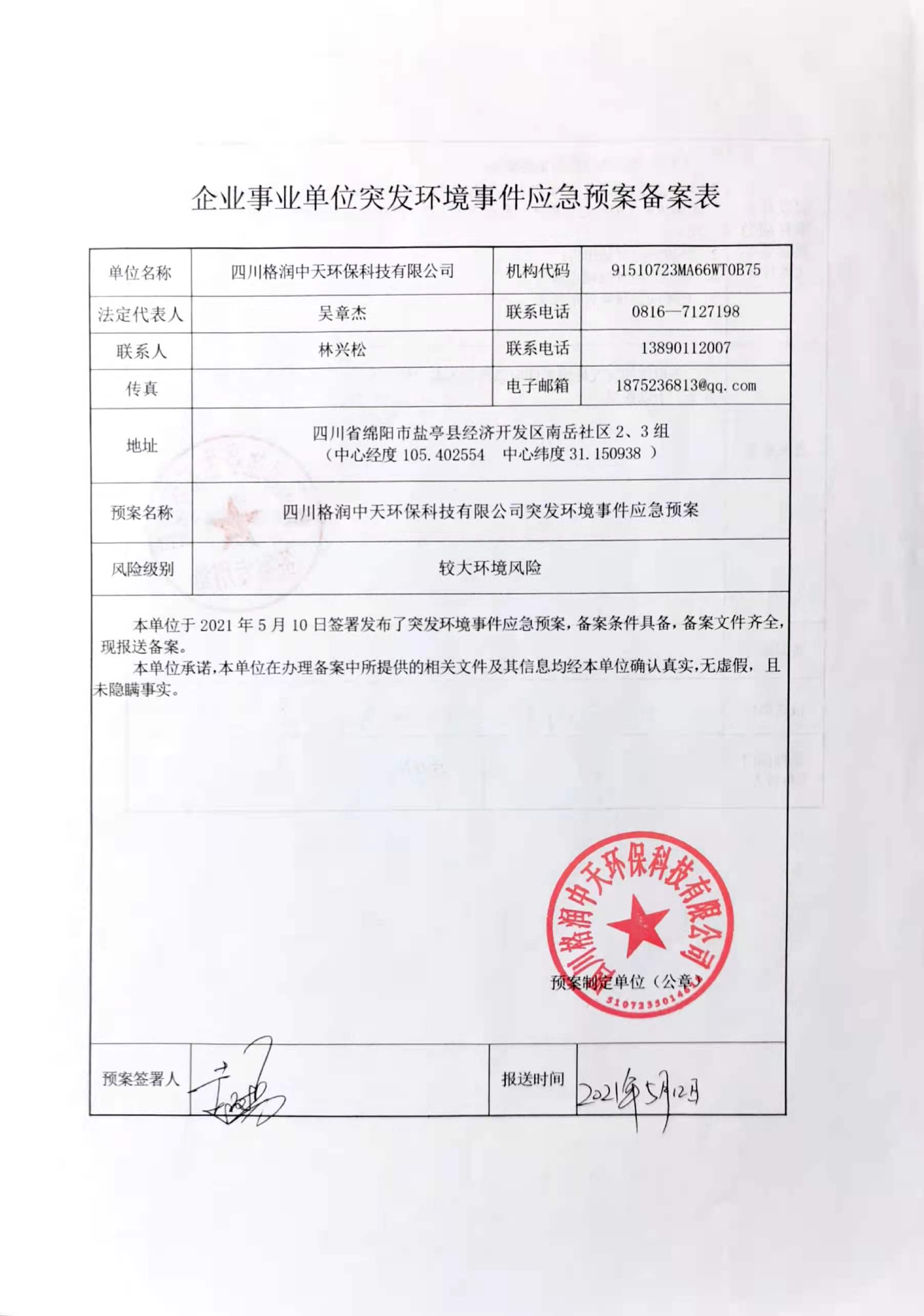 环保备案万骏达