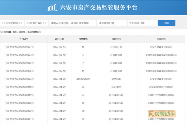 六安房地产信息价格查询备案