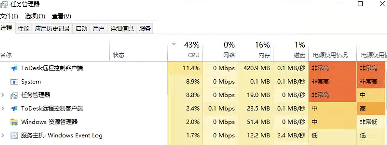 笔记本服务主机占的内存很多