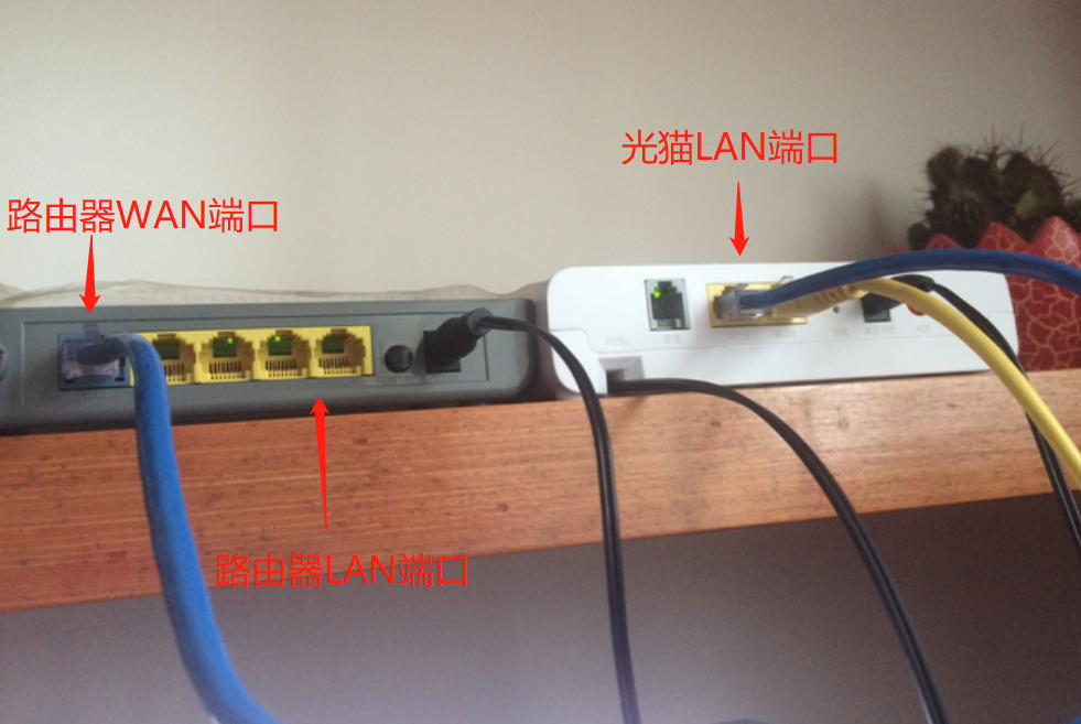 路由器的线插在主机那个空